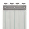 リブ付防炎静電透明 t2mm 200mm幅 Bタイプ固定式ハンガー付 mカット