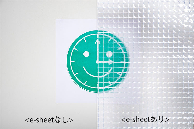 梨地調糸入り透明ビニール e-sheet360