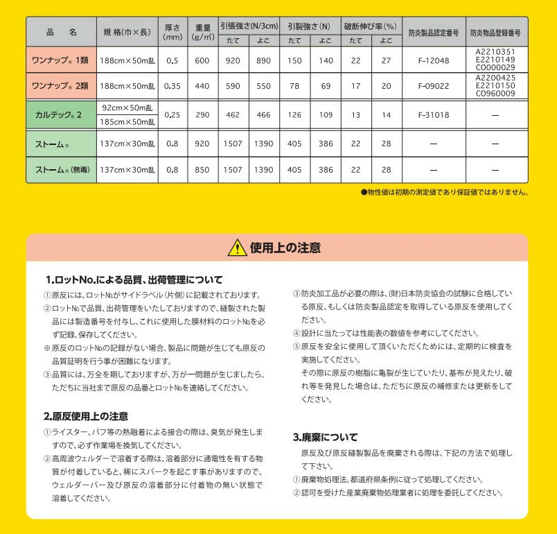 ワンナップカラーターポリン1類